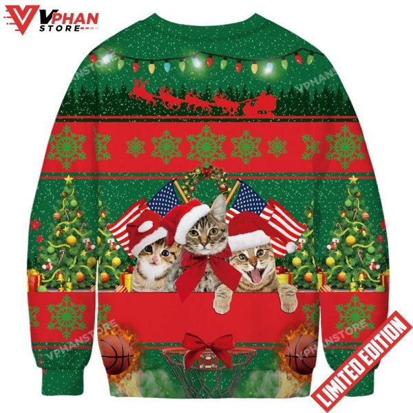 Funny Cat Ugly Christmas Sweater