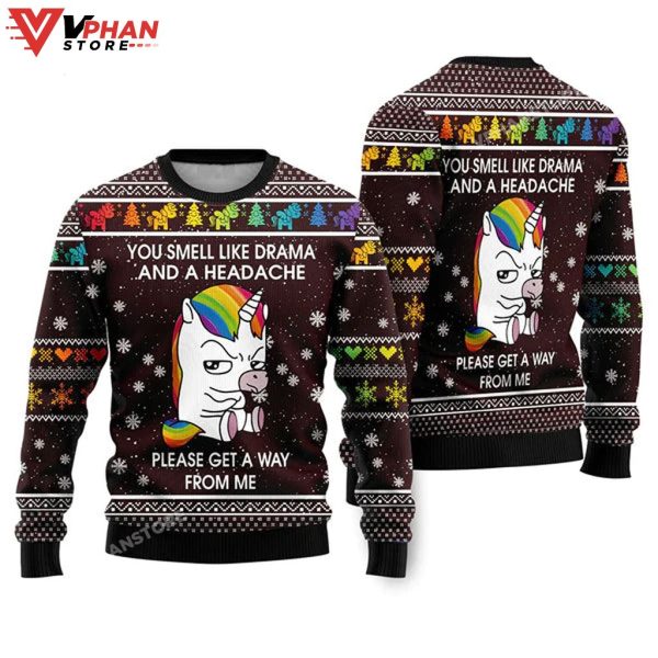 Funny Unicorn Ugly Christmas Sweater