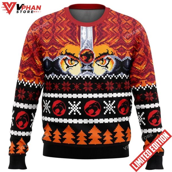 Ho Ho Hooo Holiday Thundercats Ugly Christmas Sweater