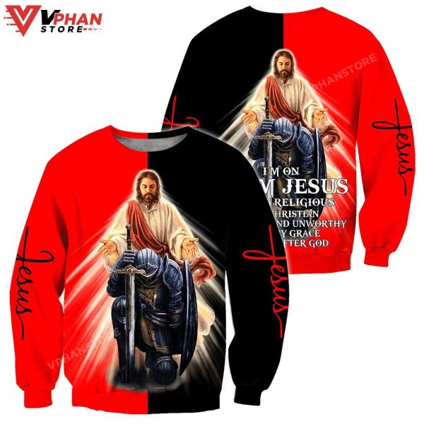 Im On Team Jesus Kinght Templar Jesus Sweatshirt