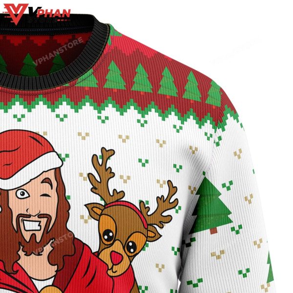 Jesus Birthday Boy Ugly Christmas Sweater