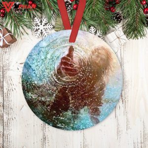 Jesus Faith Ceramic Circle Ornament 1