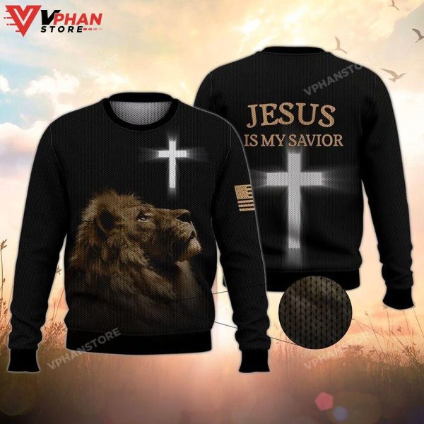 Jesus Is My Savior Ugly Christmas Sweater