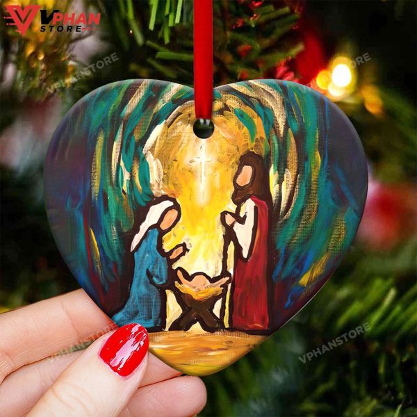 Jesus Nativity Christmas Ornament