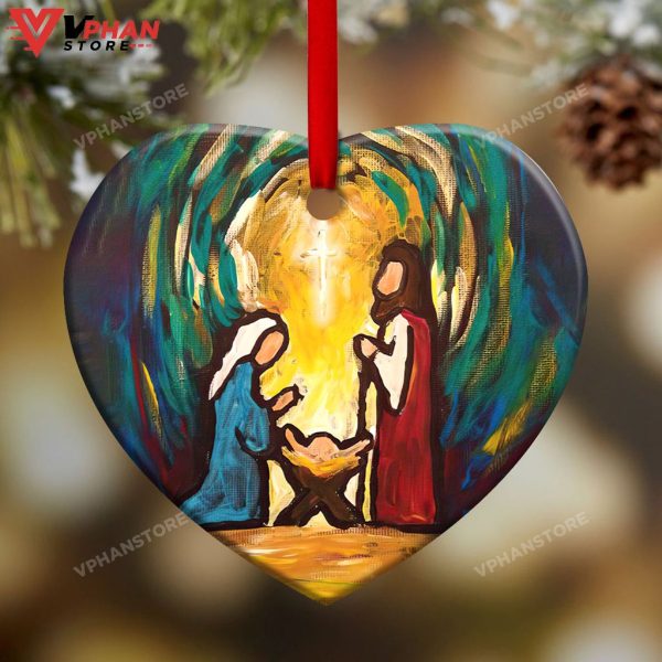 Jesus Nativity Christmas Ornament