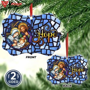 Jesus Nativity Hope Metal Ornament 1