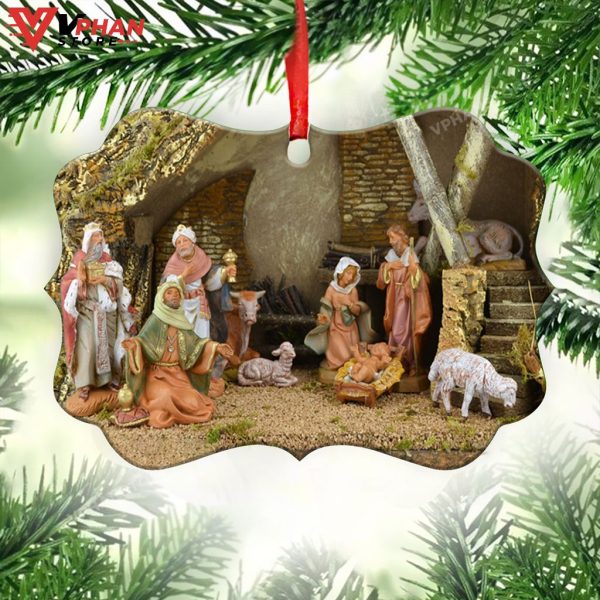 Jesus Nativity Metal Xmas Gift Ornament