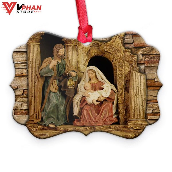 Jesus Nativity Metal Ornament