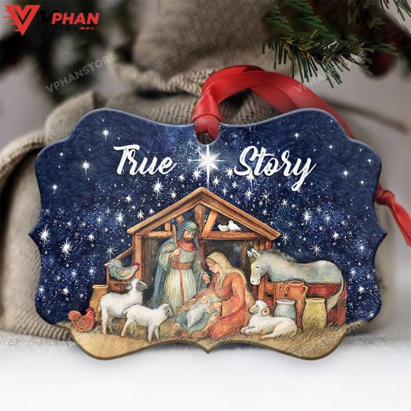 Jesus Nativity True Story Ornament