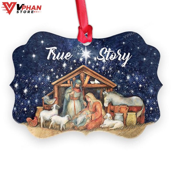 Jesus Nativity True Story Ornament