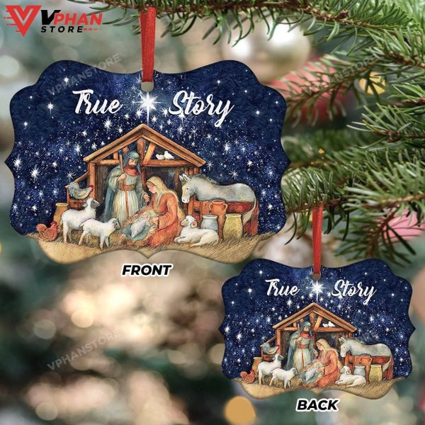 Jesus Nativity True Story Ornament