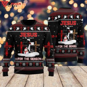 Jesus The Reasonfor The Season Ugly Christmas Sweater 1