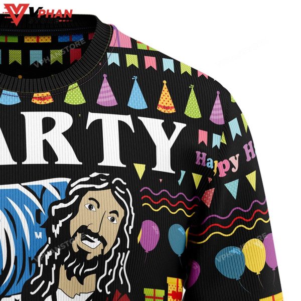 Jesus Party Ugly Christmas Sweater