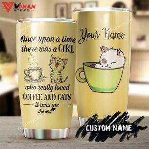 Just A Girl Who Loves Cats Personalized Tumbler 1