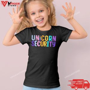 Security Unicorn Christmas Matching Outfit For Adults T-Shirt