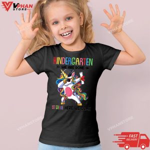 Kindergarten Graduation girls class 2024 Graduate unicorn T Shirt 1