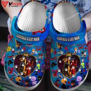 Ladybug And Cat Noir Cartoon Clogs Shoes 1