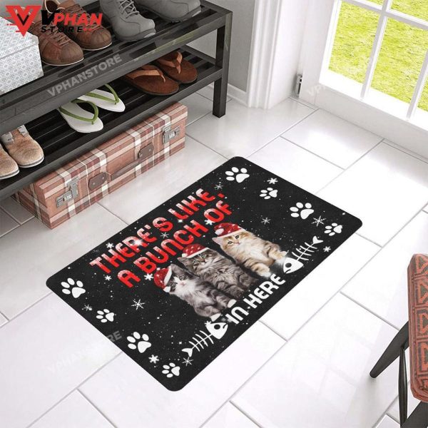 Like A Bunch Of Cats Rubber DoorMat