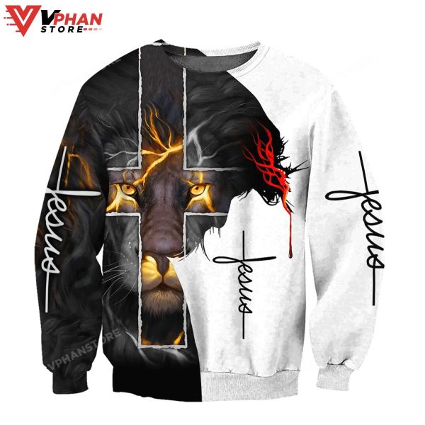 Lion Jesus Christian Sweatshirt