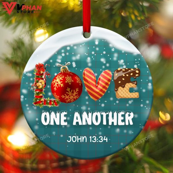 Love One Another Like Jesus Loves You Ornament