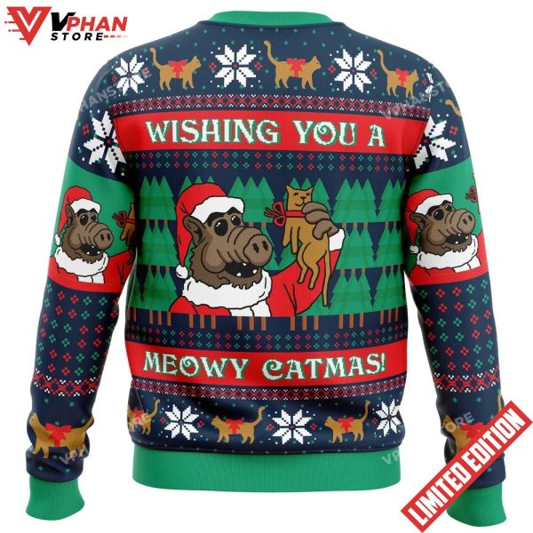 Meowy Catmas Alf Christmas Ugly Sweater