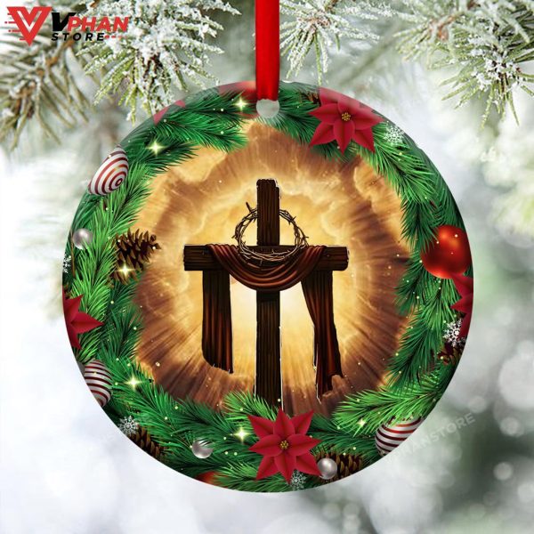 Merry Christmas Jesus Ceramic Ornament