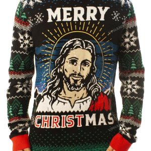 Merry Christmas Jesus Ugly Christmas Sweater 1