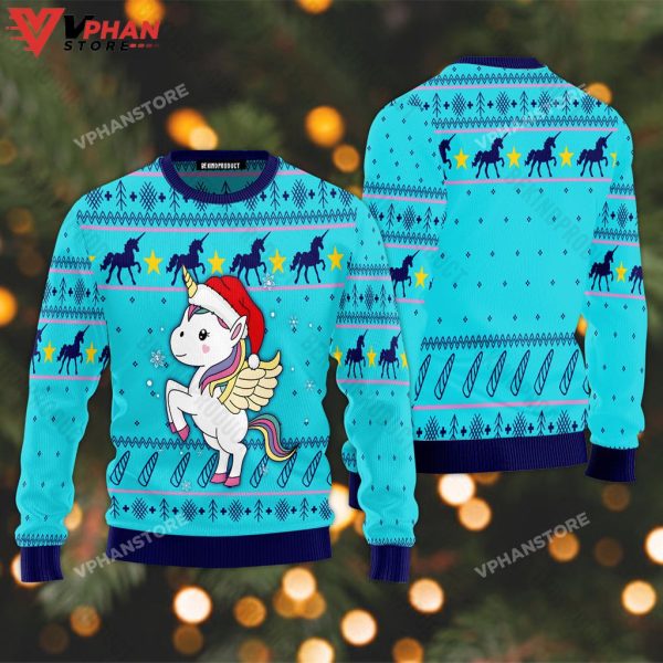 Merry Christmas Unicorn Ugly Sweater