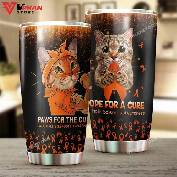 Msa Cat Paw For The Cure Tumbler