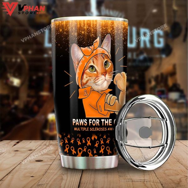 Msa Cat Paw For The Cure Tumbler