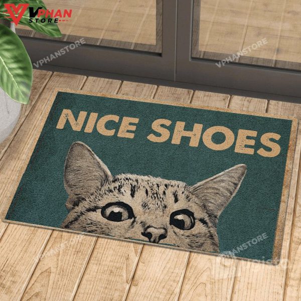 Nice Shoes Cat All Over Printing Doormat