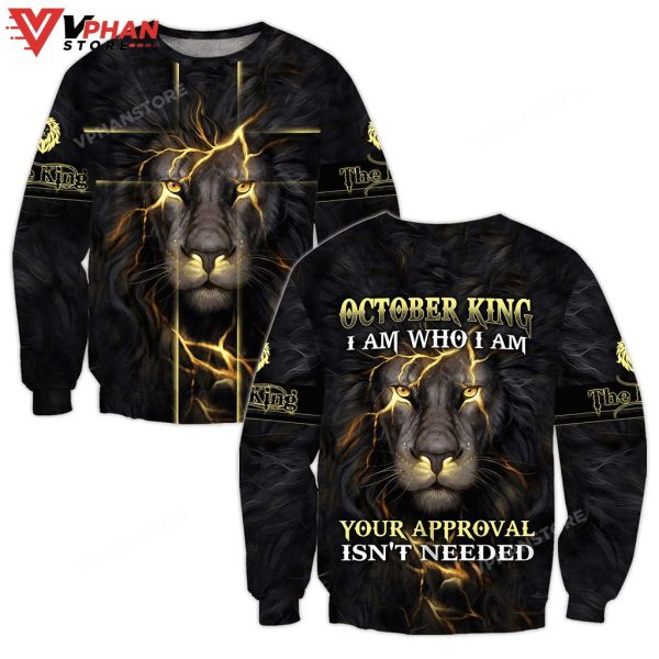 October King Jesus Lion Jesus Christian Sweatshirt