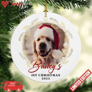 Personalized Pet Photo Ceramic Ornament 1