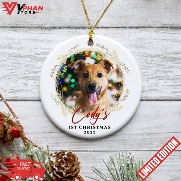 Personalized Pet Photo Ceramic Ornament