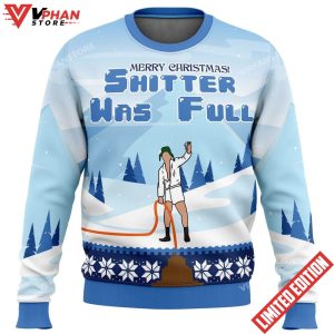 Shitter was Full National Lampoons Christmas Vacation Ugly Sweater 2