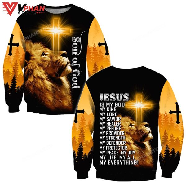 Son Of God Jesus Lion Jesus Christian Sweatshirt