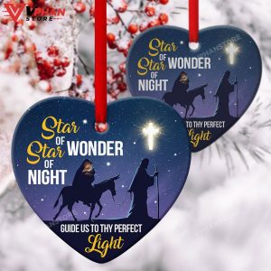 Star Of Night Guide Us To Thy Perfect Light Jesus Ornament 1