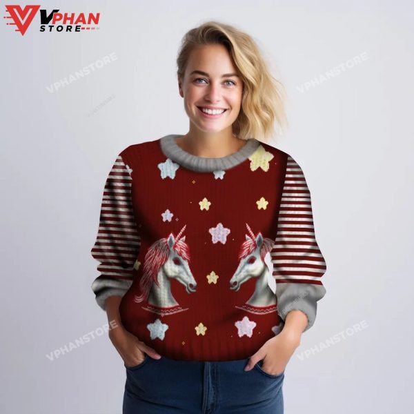 Star Unicorn Christmas Ugly Sweater