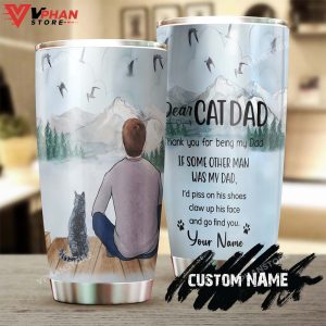 Thank You For Being My Cat Daddy Personalized Tumbler 1