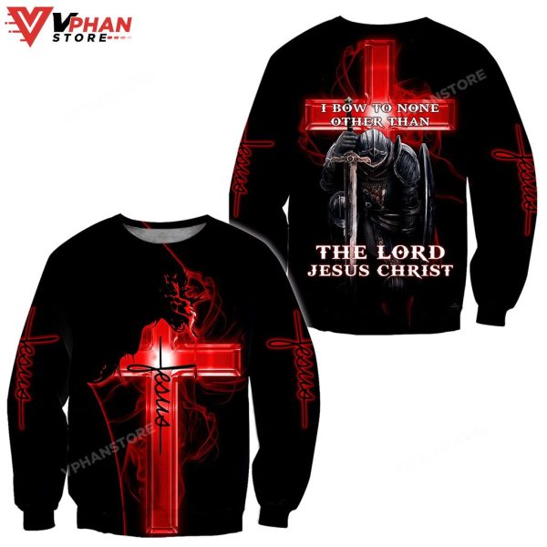 The Lord Jesus Red Cross Jesus Christian Sweatshirt