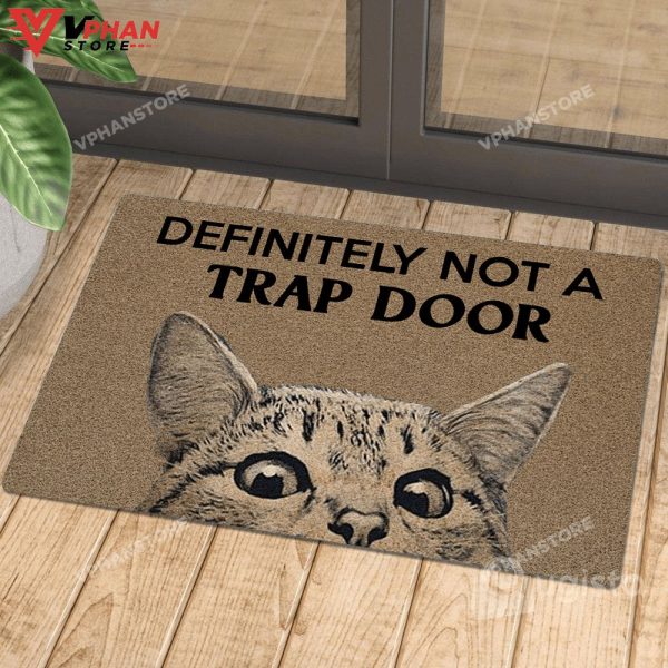 Trap Door Cat All Over Printing Doormat