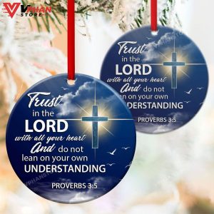 Trust In The Lord With All Your Heart Jesus Ornament 1