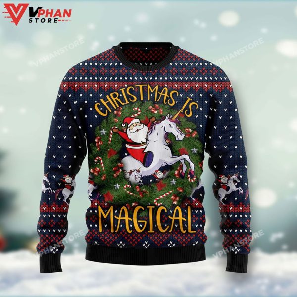 Unicorn Christmas Is Magical Ugly Sweater