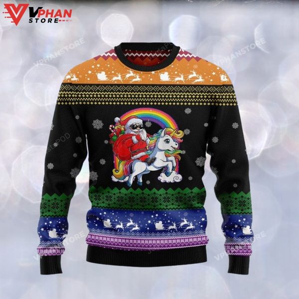 Unicorn LGBT Ugly Christmas Sweater