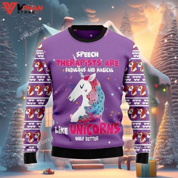 Unicorn Magical Ugly Christmas Sweater