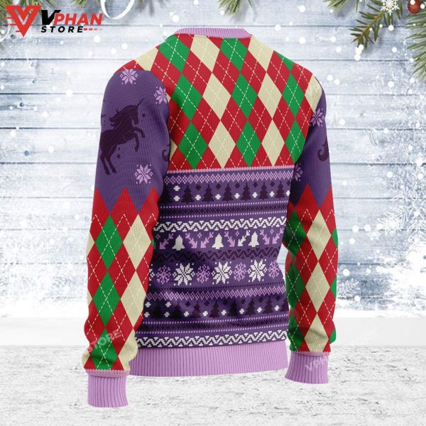 Unicorn Alpha Male Rainbow Ugly Sweater