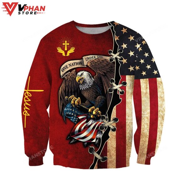 Us Veteran Jesus Christian Sweatshirt