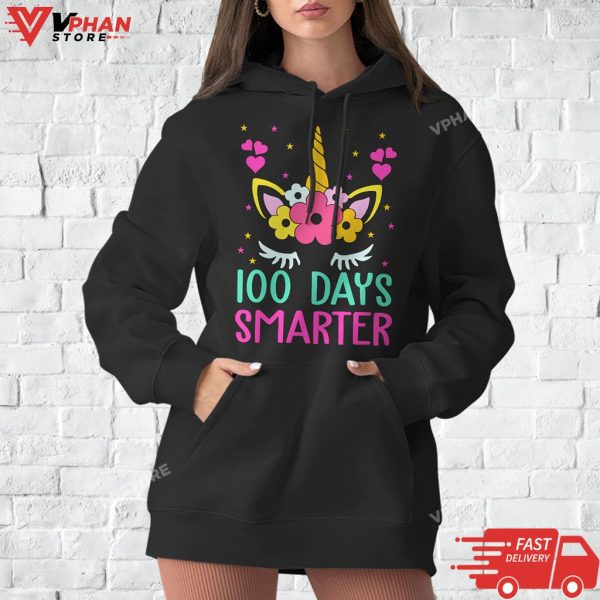 100 Days of School Unicorn Girls Costume Gift T-Shirt