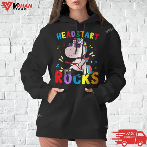 Headstart Rocks Unicorn Kids Back To School T-Shirt