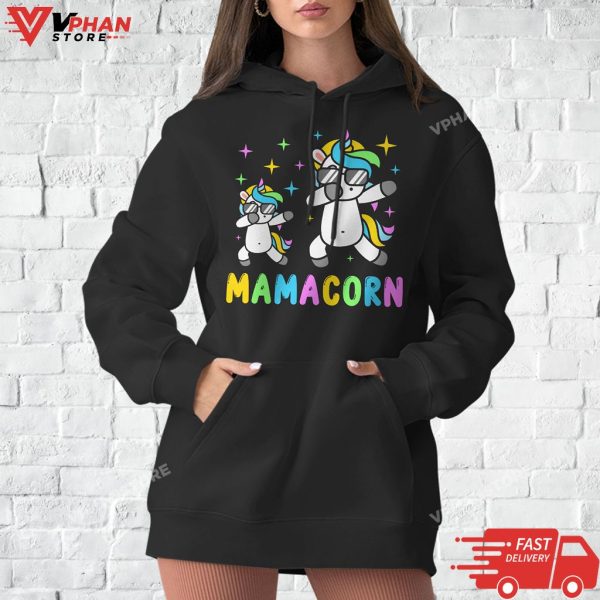 Mamacorn Funny Unicorn Mommy Girl and Mother T-Shirt